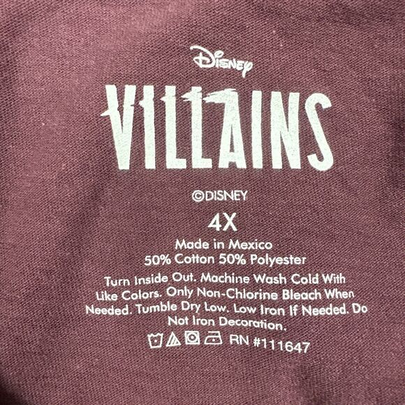 Disney Villains Bad Girls‎ And Coca Cola T-Shirts 4X Maroon And Pink - Picture 8 of 13